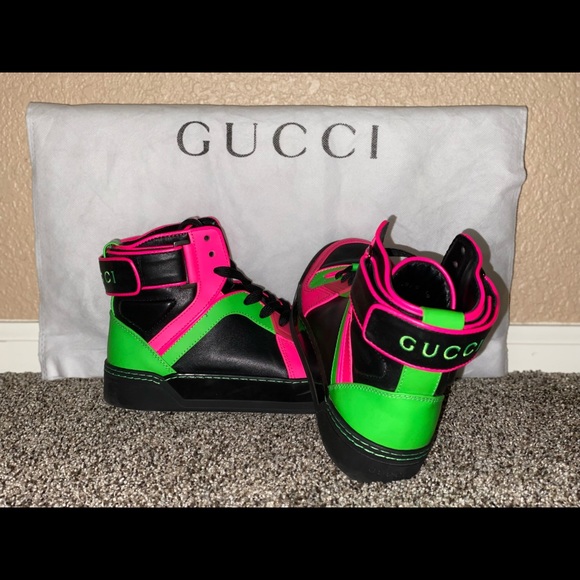 Neon Gucci High tops, authentic - Picture 5 of 5